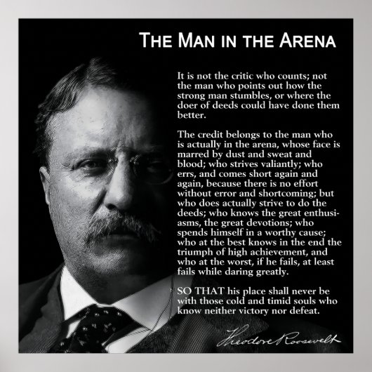 MAN in ARENA Speech Poster (Voorkant)