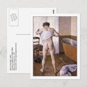 Man in Bath door Gustave Caillebotte Fine Art Gay Briefkaart (Voorkant / Achterkant)