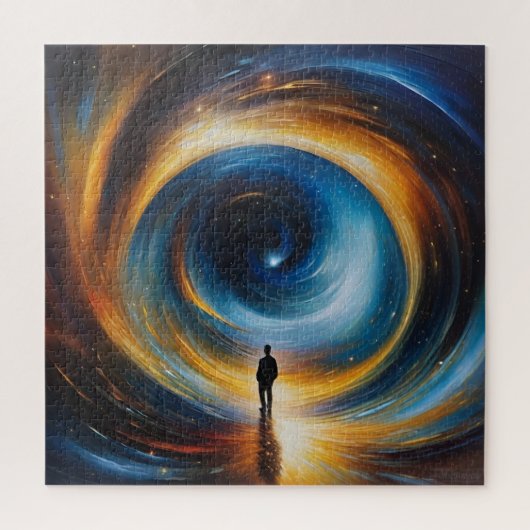 Man in beweging legpuzzel (Verticaal)