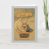  Man in Blimp Groeten Kaart (Voorkant)