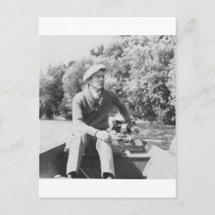 Man in Boat Briefkaart