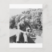 Man in Boat Briefkaart (Voorkant)