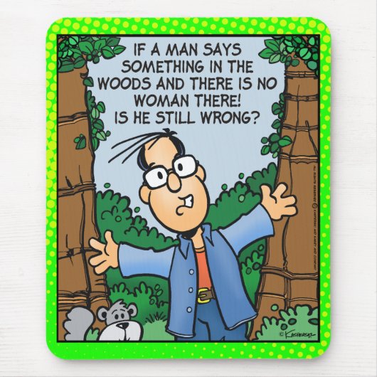 Man in Bossen Muismat (Voorkant)