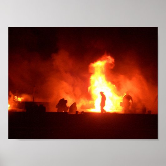 man in brand poster (Voorkant)