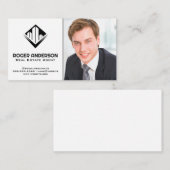 Man in Business Suit | Logo onroerend goed Visitekaartje (Voorkant / Achterkant)