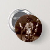 man in ceremoniële kleding ronde button 5,7 cm (Voorkant /achterkant)
