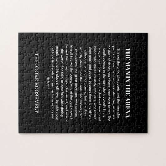Man in de Arena Theodore Roosevelt Legpuzzel (Horizontaal)