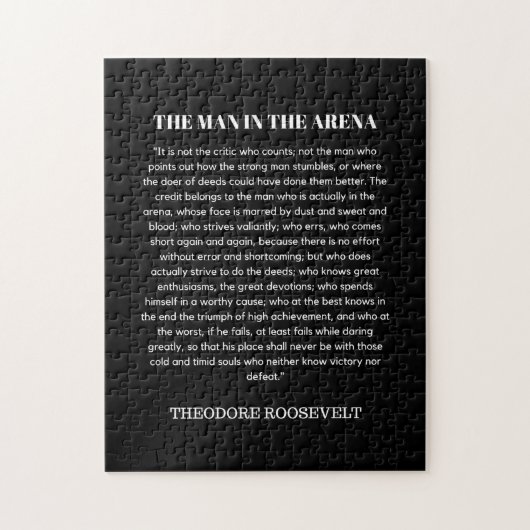 Man in de Arena Theodore Roosevelt Legpuzzel (Verticaal)