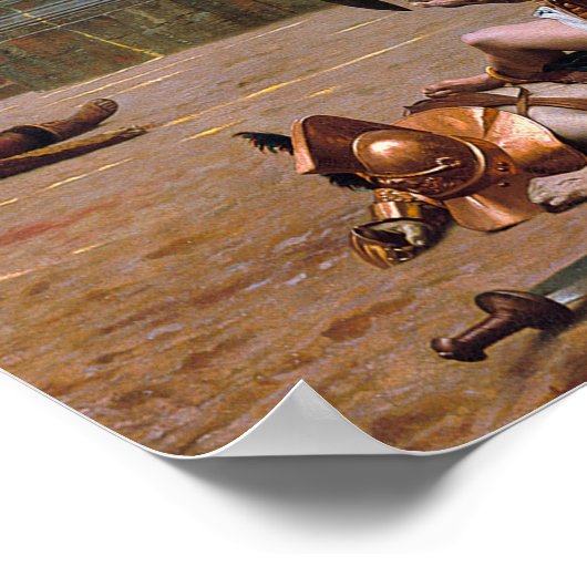 "Man in de arena" Theodore Roosevelt Poster (Hoek)