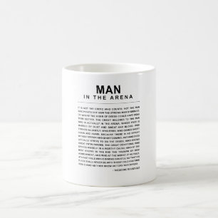 Man in de arena - veel gewend koffiemok