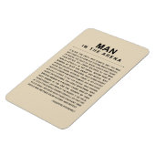 Man in de arena - veel gewend magneet (Linkerzijde)