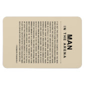 Man in de arena - veel gewend magneet (Horizontaal)