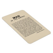 Man in de arena - veel gewend magneet (Rechterzijde)