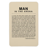 Man in de arena - veel gewend magneet (Verticaal)