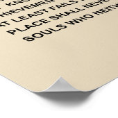 Man in de arena - veel gewend poster (Hoek)