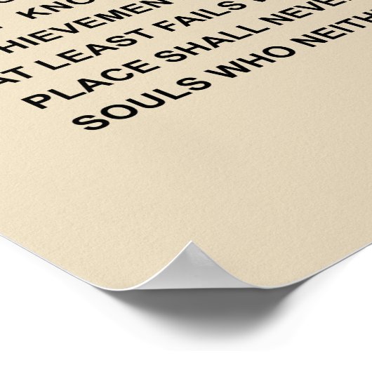 Man in de arena - veel gewend poster (Hoek)