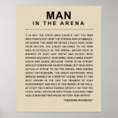Man in de arena - veel gewend poster (Voorkant)