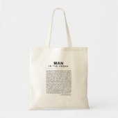 Man in de arena - veel gewend tote bag (Voorkant)