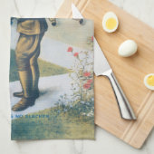 Man in de Eerste Wereldoorlog is geen lul keuken Theedoek (Quarter Fold)