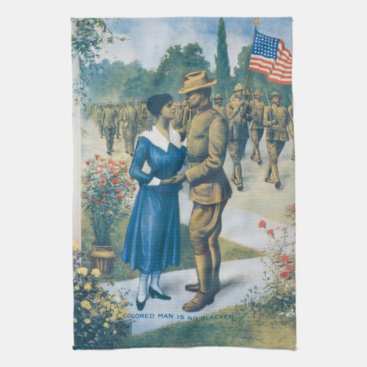 Man in de Eerste Wereldoorlog is geen lul keuken Theedoek (Verticaal)