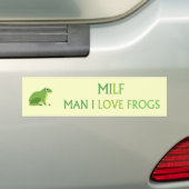 man in de liefde kikkers bumpersticker (Op auto)