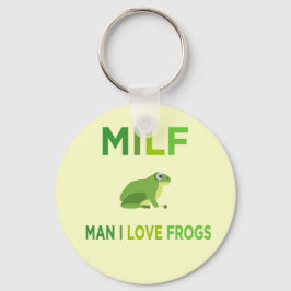 man in de liefde kikkers sleutelhanger