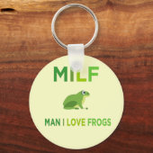 man in de liefde kikkers sleutelhanger (Voorkant)