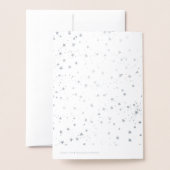 man in de maan Full Face Star Silver folie Kaarten (Met envelop)