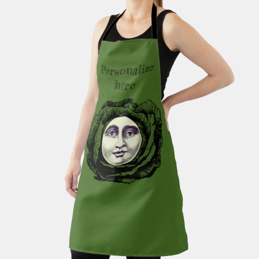 Man in de maan kool hoofd schort (Insitu)