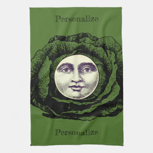 Man in de maan  kool hoofd theedoek (Verticaal)