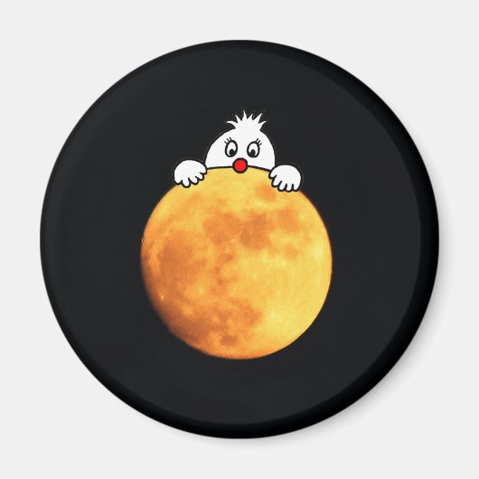 Man in de maan magneet (Voorkant)