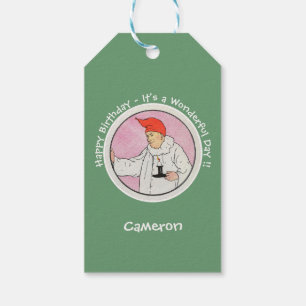 Man in de Maan Moeder Gans Verjaardagsfeestartikel Cadeaulabel
