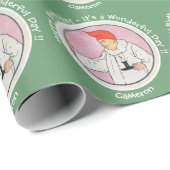 Man in de Maan Moeder Gans Verjaardagsfeestartikel Cadeaupapier (Rol Hoek)