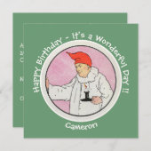 Man in de Maan Moeder Gans Verjaardagsfeestartikel Kaart (Voorkant / Achterkant)