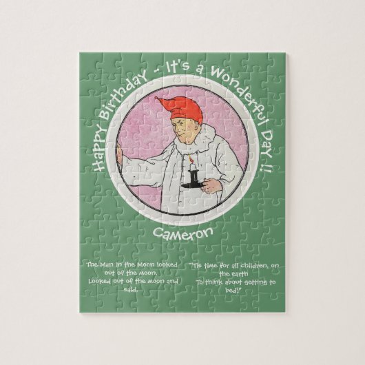 Man in de Maan Moeder Gans Verjaardagsfeestartikel Legpuzzel (Verticaal)