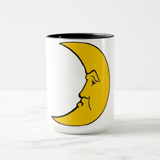 Man in de maan mok (Midden)