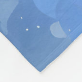 Man in de maan op een sterrenachtergrond fleece deken (Hoek)