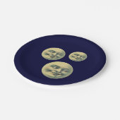  Man in de maan Papieren Bordje (Gekanteld)