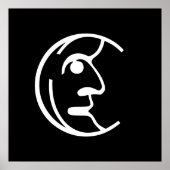 Man in de maan poster (Voorkant)