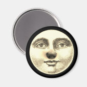  man in de maan puppy hondenneus grillig magneet (Voorkant / Achterkant)