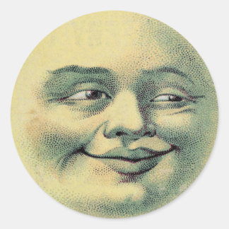 Man in de Maan stickers (groot)