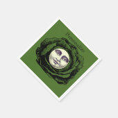 Man in de maan vintage kool hoofd  servet (Hoek)