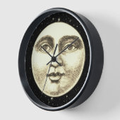 man in de maan vol gezicht zwart sepia (Hoek)