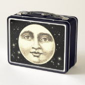 man in de maan vol gezicht zwart sepia star (Achterkant)