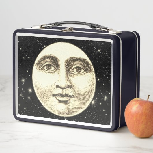  man in de maan vol gezicht zwart sepia star (In situ)