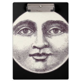  man in de maan vol gezicht zwart wit klembord (Voorkant)