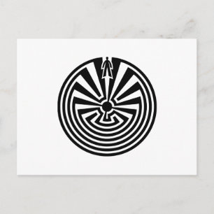 Man in de Maze, Indianen, Itoi, Papago Briefkaart