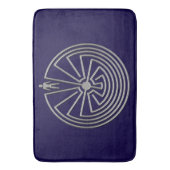 MAN IN DE MAZE zilver + uw achtergrond Badmat (Voorkant Verticaal)