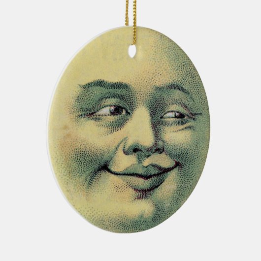 Man in de moonversiering keramisch ornament (Rechts)