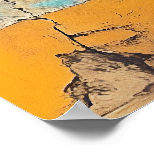 Man in de schaduw - een rustieke Cubaanse scene Poster (Hoek)